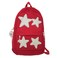 LOTUSTAR Y2K Backpack with Cute Accessories Emo Girl Boy Stars Preppy School Bag with Plush Pendenat Grunge 1012 Daypack Red