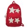 LOTUSTAR Y2K Backpack with Cute Accessories Emo Girl Boy Stars Preppy School Bag with Plush Pendenat Grunge 1012 Daypack Red