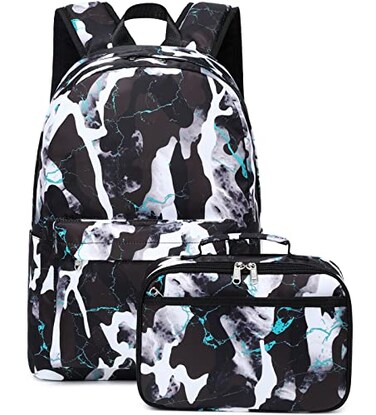 JIANYA Kids Backpack Boys Backpacks for School with Lunch Box Camo Elementary Back Pack Bookbags for Boys