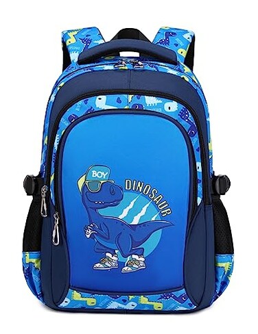 Lmwzh Backpack For Boys Kindergarten Preschool Elementary School Bags Kids Bookbag Waterproof Durable Blue16Inch