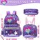 Meetbelify Backpack for Girls School Backpacks Kids Cute Sequin Bookbag for Elementary Kindergarten with Lunch Box Pencil Case for Girls 512 Years Old