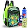 Teenage Mutant Ninja Turtles Backpack Set Bundle with 16 TMNT Backpack for Boys Water Bottle Stickers More TMNT Backpack for School