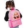 Barbie Backpack 4 Piece Set Girls School Bag Set Girls Backpack Lunch Bag Water Bottle and Pencil Case One Size Pink