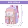 MCWTH School Backpack for Girls Lightweight Waterproof Cute Bunny School Bookbag for Teen Kids Students Elementary Rabbit Purple Large