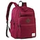 VASCHY School Backpack for Women Unisex Large Bookbag Schoolbag Casual Daypack for High SchoolCollegeTeensTravelWork Red