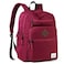 VASCHY School Backpack for Women Unisex Large Bookbag Schoolbag Casual Daypack for High SchoolCollegeTeensTravelWork Red