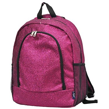 NGIL Canvas School Backpack GlitterHot Pink