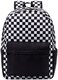 UREYMX Checkered Backpack School Backpack Boys Girls Backpacks for Kids Large Capacity Waterproof Lightweight Backpack Black