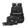 Mildame Galaxy Backpack for Boys with Lunch Box Set 3Pcs Boys Bookbag for Elementary 3 in 1 Teens Space Printed School Bag