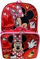 Ruz Group Kids Licensed 16 Inch Backpack With Removable Lunch Box Set Minnie Mouse Red