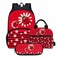 Agoviwo Ladybug Design School Backpack Set for Girls 1012 Years Old Book Bag Lunch Bag and Pencil Case