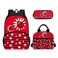 Agoviwo Ladybug Design School Backpack Set for Girls 1012 Years Old Book Bag Lunch Bag and Pencil Case