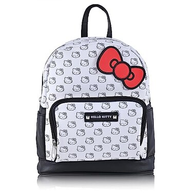 U.P.D., Inc. Hello Kitty Face Print 10 Mini Backpack with Bow