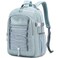 Lanola Travel Backpack Durable Middle Schoolbag Travel Bag for Men Women Lightweight College Student Backpack Gray Blue