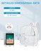 Paxiland Clear Backpack Stadium Approved 12126 with Reinforced and Wider Shoulder Straps Small Clear Bag for Schools Concerts Work Festivals and Sporting Events White