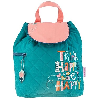 Stephen Joseph Unisex Toddler Back to School Quilted Backpack One Size Think Happy