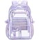 abshoo Large Clear Backpack For Girls Women School Bookbag Heavy Duty Transparent Backpack Purple