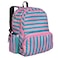 Wildkin Kids 17 Inch Backpack for Girls Elementary School Backpack with Padded Straps Multiple Pockets Lightweight Bookbag for School Travel Ages 815 Pink Stripes