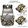 Kouxunt Sunflower Mesh Backpack for Girls Women See Through Casual School College Student Bookbag