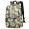 Kouxunt Sunflower Mesh Backpack for Girls Women See Through Casual School College Student Bookbag