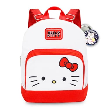 Hello Kitty Mini Backpack 10 Iconic Woven Small Backpack with Front Pocket Adjusts to Fit Kids Toddlers Teens Women Girls