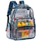 CAMTOP Clear Backpack Heavy Duty Transparent Bag See Through BookBag for Student School Work Festival Sport Travel YGraffiti