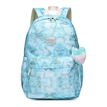 Reqinqin SUNEIGHT Waterproof School Backpack 30LLarge Lightweight Bookbag for Kids Teens 618Durable Travel Pack with Adjustable Straps Daily UseGreen