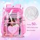 ZLYERT 17 Sequin Clear Backpack for Girls 3Pcs Sparkle Flip Design Stadium Approved Set GymConcert Transparent Bookbag Pink