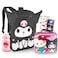Hello Kitty Kuromi Backpack and Lunch Box Set for Girls Bundle with 16 Kuromi Backpack Lunch Bag Water Bottle Stickers More and Friends Backpack Set