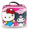 Hello Kitty Kuromi Backpack and Lunch Box Set for Girls Bundle with 16 Kuromi Backpack Lunch Bag Water Bottle Stickers More and Friends Backpack Set