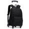 Mfikaryi Rolling Backpack Kids Wheeled Backpack with 6 Wheels Adjustable Black