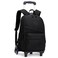 Mfikaryi Rolling Backpack Kids Wheeled Backpack with 6 Wheels Adjustable Black