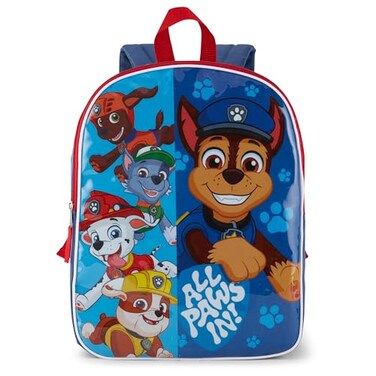 Nickelodeon Paw Patrol Backpack for Kids 15 Cool Bookbag for Boys Padded Straps Large Zip Compartment Back to School Supplies