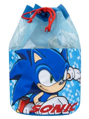 Sonic The Hedgehog Boys Swim Bag Swimming Backpack For Kids Boys Sonic Backpack One Size Blue