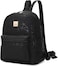 Cusangel Black Mini Backpack For womens black backpack Purse10L Synthetic Leather Cute Small Backpack with PocketsTravel Fashion BackpackLadies Shoulder Bags