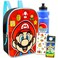 Super Mario Mini Backpack for Boys Bundle with 11 Mario Mini Backpack Plus Water Bottle Stickers and More Super Mario Backpack for Toddlers