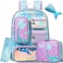 Meetbelify Mermaid Backpack for Girls Backpack with Lunch Box Pencil Case for Elementary Student Kids School Bag for Girls Ages 68 Years Old
