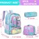 Meetbelify Mermaid Backpack for Girls Backpack with Lunch Box Pencil Case for Elementary Student Kids School Bag for Girls Ages 68 Years Old