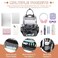 MOONBABY Clear Backpack for School Kids Clear Bookbag Heavy Duty PVC Transparent Backpack for Boys Girls Stadium Approved See Through Back Pack for Kindergarten Primary School Checkered