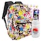 Hello Kitty and Friends Backpack for Girls Bundle with 16 My Melody Kuromi Keroppi Backpack with Front Pocket Plus Stickers Water Bottle More Hello Kitty and Friends Bag for School