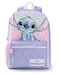 Disney Lilo Stitch Girls Purple Pink Backpack Rucksack Adjustable Straps Durable Polyester School Bag Kids Sports Luggage
