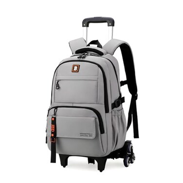 Armbq Rolling Backpack for Boys Kids with Wheels Trolley School Bag for Teens Elementary Wheeled Backpack