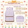 EKUIZAI 2Pcs Daisy Prints Backpack Sets for Girl Bookbag Primary Schoolbag Elementary Students Daypack with Lunch Bag