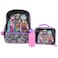 AI ACCESSORY INNOVATIONS Monster High 4 Piece Backpack Set Clawdeen Wolf Cleo DeNile Dracularua Frankie Stein Lagoona Blue Bookbag Flip Sequins 16 School Bag Black Pink