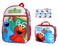 INTIMO Sesame Street ABC Cookie Monster Elmo 3 PC Backpack Lunch Box Pencil Pouch 16
