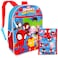 Marvel Spidey and His Amazing Friends Backpack Set Bundle of 16 Spiderman Backpack Spidey Lunch Bag Water Bottle Stickers and More