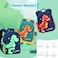 Bansusu Dinosaur Antilost Backpack for Boys Kindergarten Preschool Bookbag with Safety Leash Toddler Boys Backpack Daycare Bag BDarkblueGreen