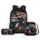ZPINXIGN American Flag Tractor Backpack for Boys with Lunch Box Set Kindergarten to Elementary School Kids 3Pcs Back to School Set Age 58