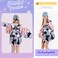 MITOWERMI Backpack for Girls Kids Backpacks with Lunch Box Elementary Middle High School Backpacks Students Bookbag Set School Bags for Teens Girls Black