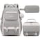 Makukke School Backpack for Girls Book Bag Set School Bag for Teens Girls Kid Children Elementary Middle School Student Waterproof Gray Backpack